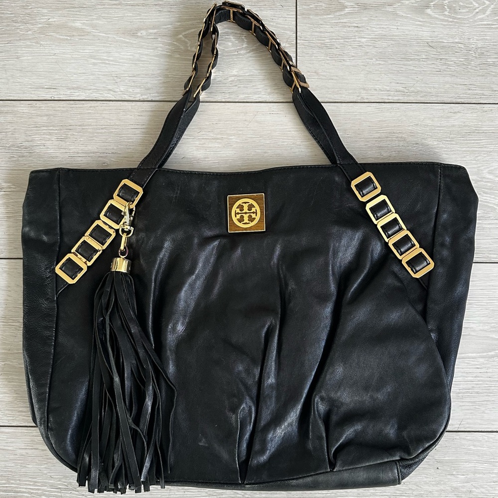 Tory Burch Louisa Black Tote Bag